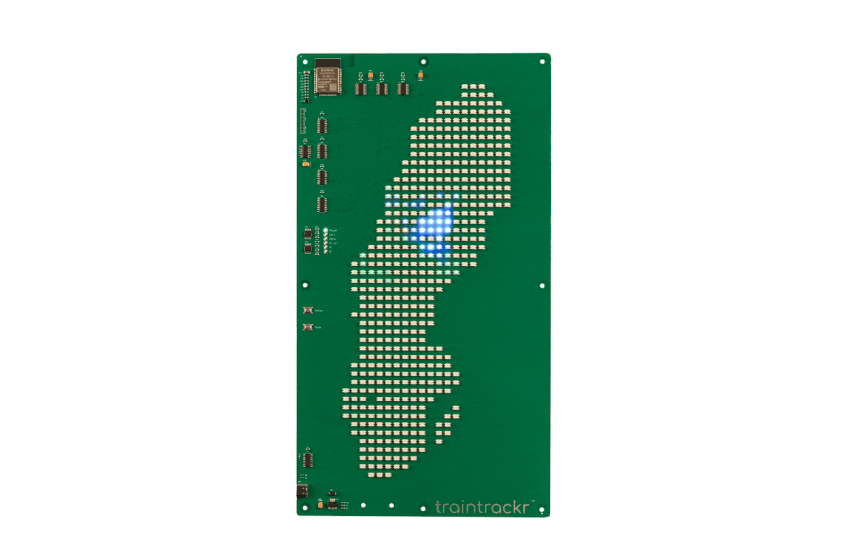 Sweden Map Trackr - Colour