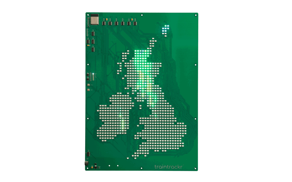 UK and Ireland Map Trackr - Colour (Large)